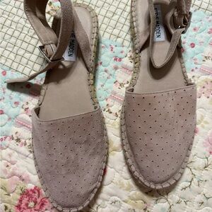 Steve Madden Beige Espadrille Flats